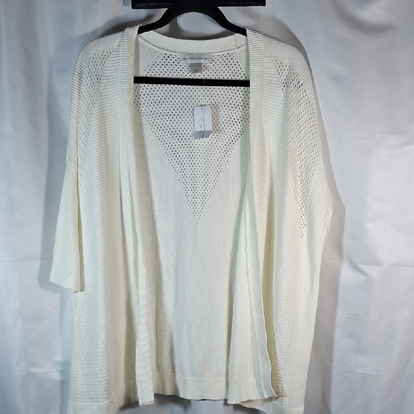 Christopher & Banks Ivory Women's Open Cardigan - Picture 1 of 6